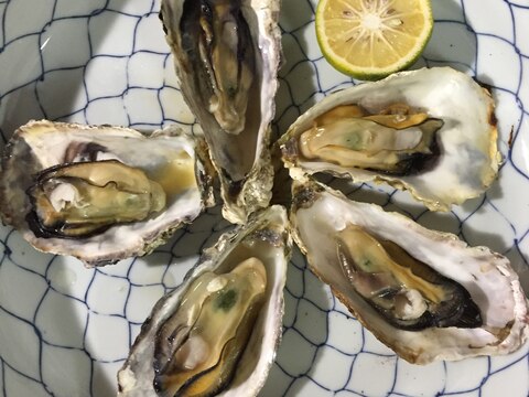 フライパンで殻付き 牡蠣